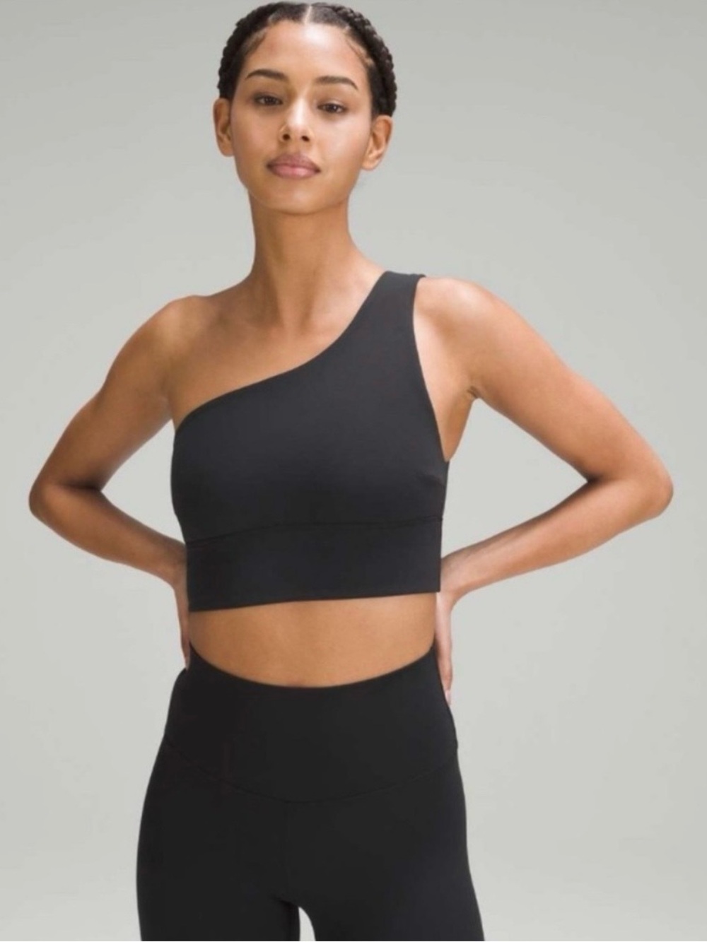 lululemon athletica Align Asymmetrical Black Sports Bra